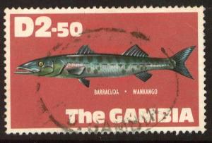 Gambia, Scott 264, used, Fishes of Gambia series