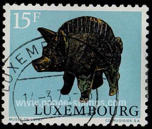Luxembourg, Sc , SG 905 Study, Hinged - 1973 15f.  - Bron...