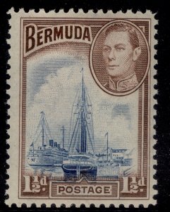 BERMUDA GVI SG111a, 1½d blue & brown, M MINT. Cat £19.