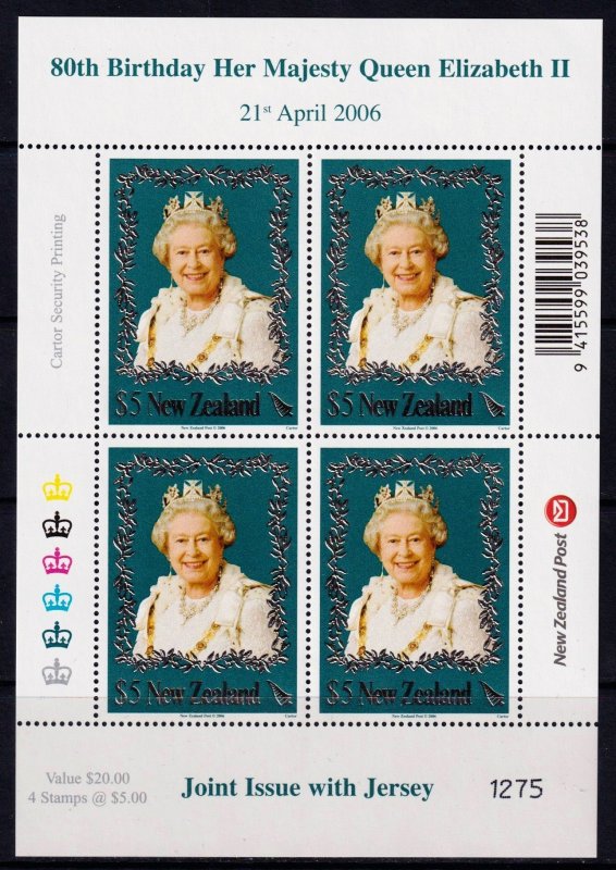 New Zealand 2006 QEII $5 Queen Elizabeth II Mint MNH Sheet SC 2068