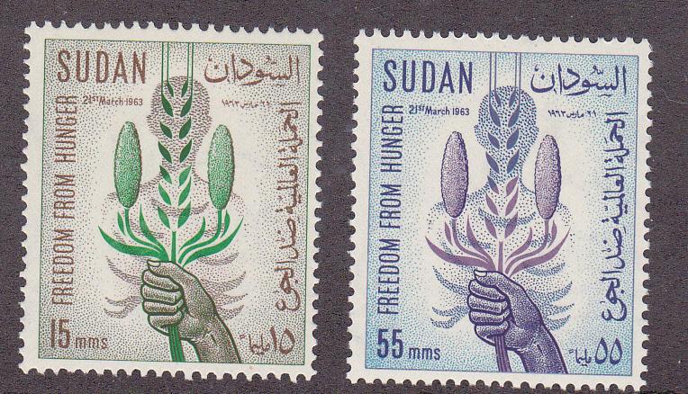 FAO - Freedom From Hunger - Sudan # 160-161, MNH. 