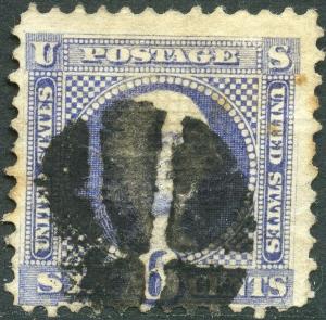 #115 FINE WIH FANCY CANCEL; CORNER CREASE CV $240.00 BN5271