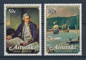 [116524] Aitutaki 1979 200th Anniversary Sailing ships Captain James Cook  MNH