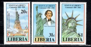 LIBERIA SC# 1046-48 FVF/MNH