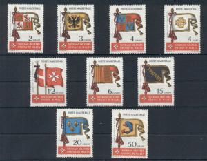 Flags Sovereign Order of Malta 9 MNH stamps set