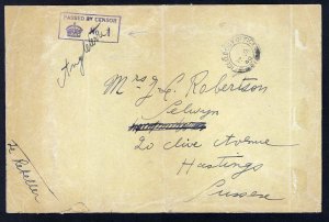 Great Britain Postal History British Field Office 21 Censor Cover (1940)