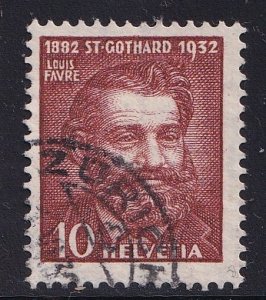 Switzerland  #216 used   1932   Favre  10c