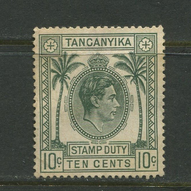 STAMP STATION PERTH Tanganyika  Stamp Duty 10c Used ?