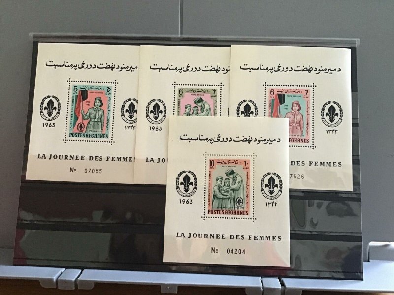 Afghanistan Girl Scouts 1963 mint never hinged stamp sheets R26459 