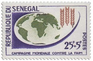 SENEGAL - 1963 - Freedom from Hunger - Perf 1v - Mint Never Hinged