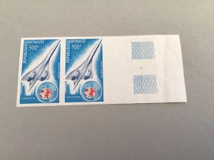 Gabon Rare Concorde 1975 mint never hinged imperf stamps block Ref 65046
