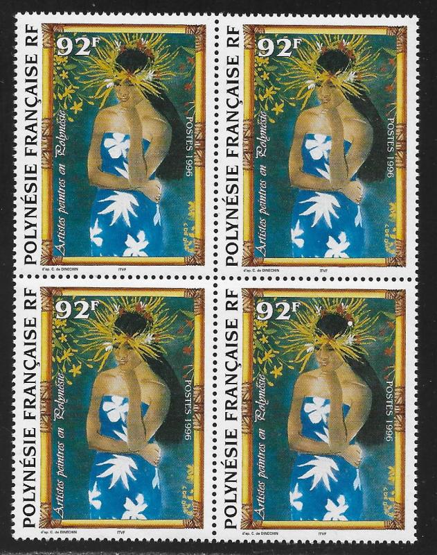 FRENCH POLYNESIA SC# 697 B/4  VF/MNH 1996