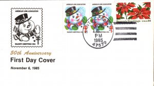 Christmas Seals 1985 FDC