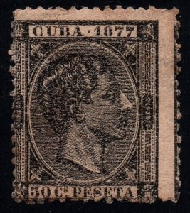 Double Printing and Reentry Error on Spanish Caribbean Antilles Colonial Stamp