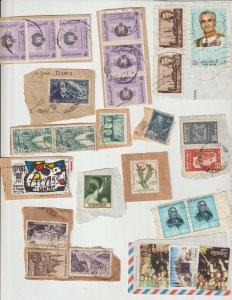 Worldwide Accumulation on Paper Old and Modern stamps See Pictures !!!