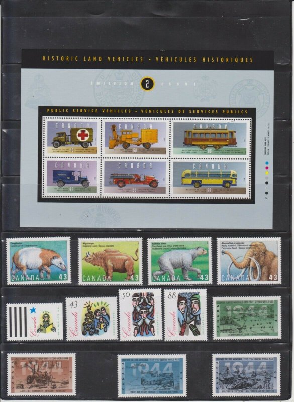 CANADA Postage Stamps, 1994 Year set collection, MNH