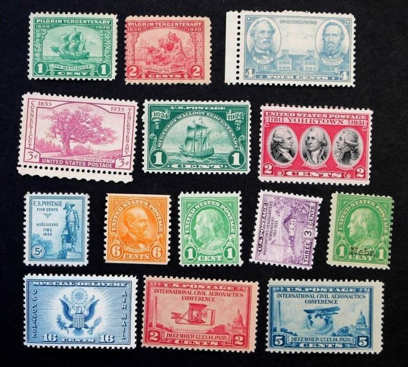 US Stamp Collection In Maxwell Krause Dealer Folder MH & MNG