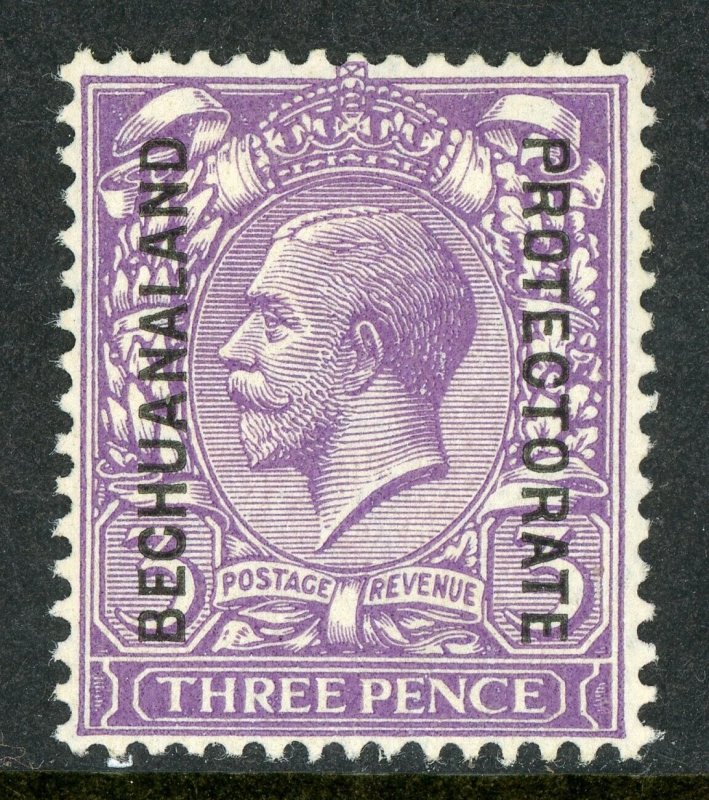 British Bechuanaland 1926 3¢ Violet KGV Wmk MCGvR Scott #101 Mint F770