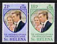 ST. HELENA - 1974 - Royal Wedding - Perf 2v Set - Mint Never Hinged