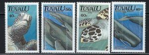 Tuvalu 570-73 MNH 1991 Endangered Marine Life (an3542)