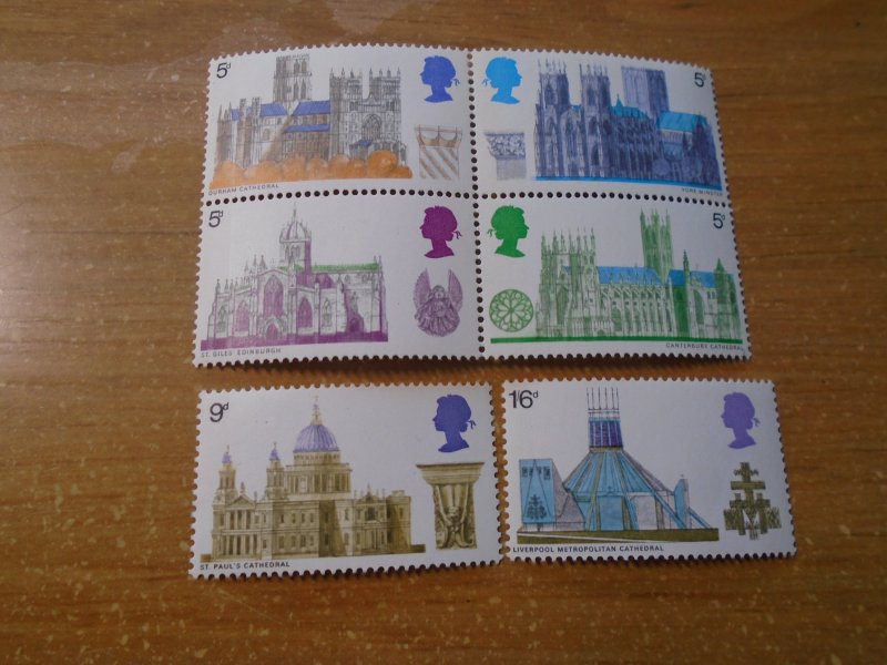 Great Britain  #  589-94  MNH