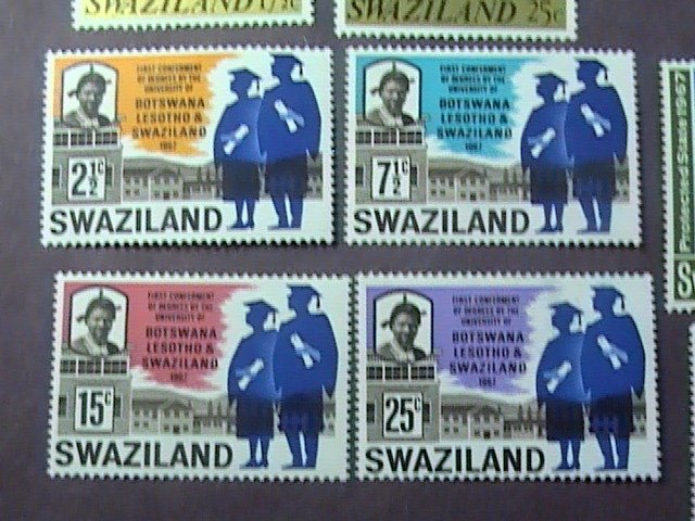 SWAZILAND # 126-142-MINT/HINGED----17 STAMP RUN------1967-68