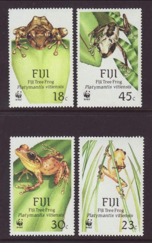 Fiji 591-594 Frogs MNH VF