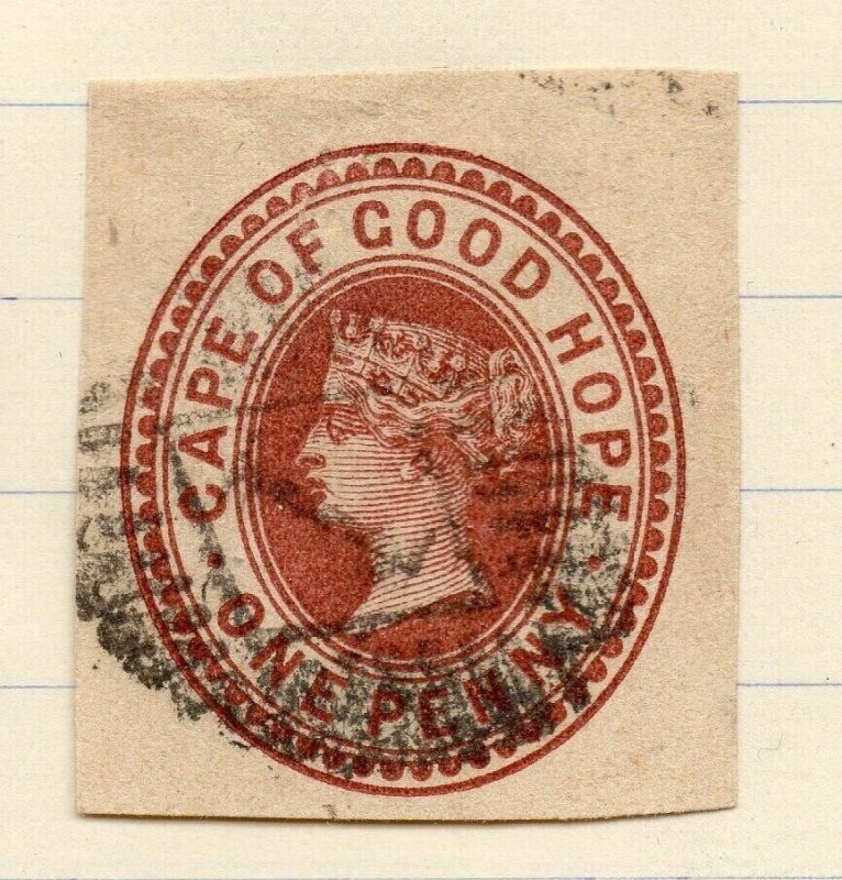 QV 1890s POSTAL STATIONARY PIECE Fine Used 1d. Cape of Good Hope NW-14540