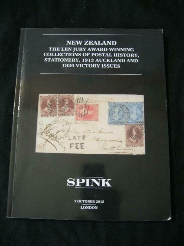 SPINK AUCTION CATALOGUE 2015 NEW ZEALAND 'LEN JURY' COLLECTION