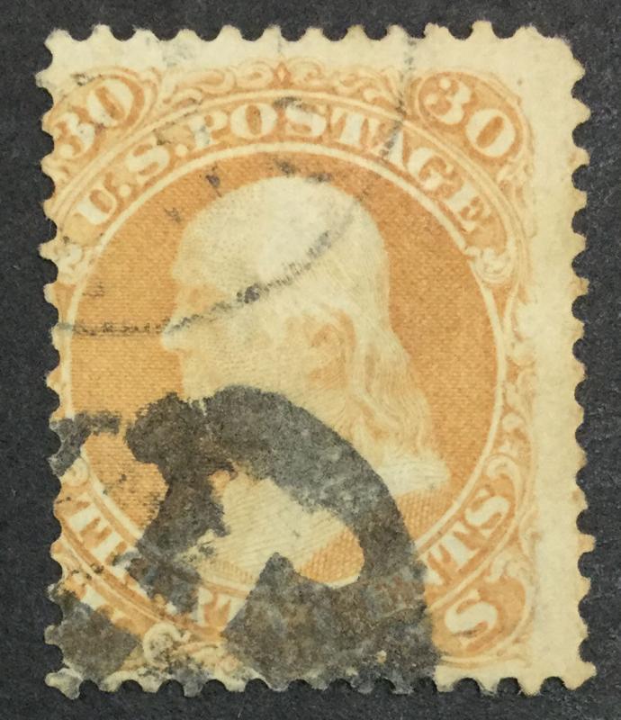 US #71 FANCY CANCEL USED $225 LOT #6698