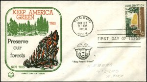 US FDC #1122 Tri Color Cachet Tuscon, AZ