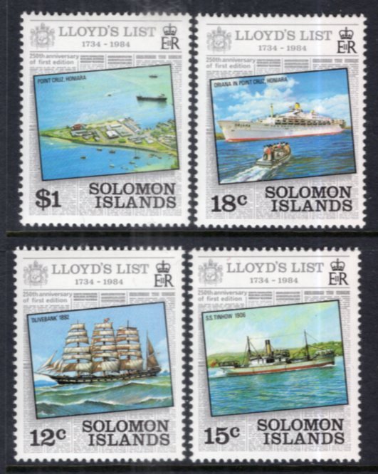 Solomon Islands 521-524 MNH VF