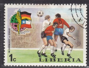 Liberia 675 World Cup Soccer 1974