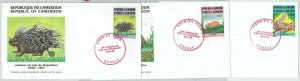 77347 - CAMERA - POSTAL HISTORY - 3 FDC LETTER 1985 - Endangered ANIMALS-