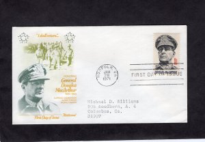 1424 Douglas MacArthur, FDC Fleetwood addressed