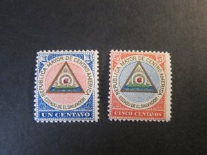 Salvador 1897 Sc 175-6 set MH