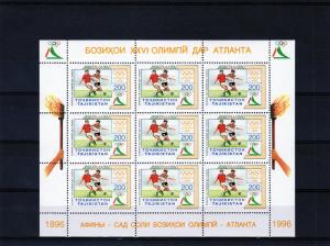 Tajikistan 1996 Atlanta Olympic Football Mini-Sheetlet #102