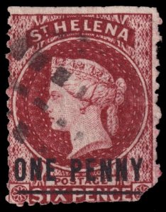 St. Helena Scott 18 (1868) Used F, CV $67.50 C