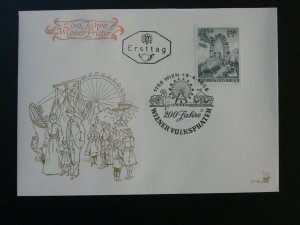 ferris wheel FDC 1966 Austria 97963