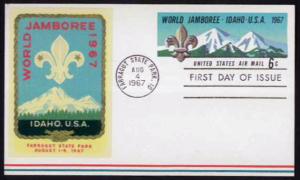 U.S.A. World Jamboree 1967 Postal Card FDC (2)