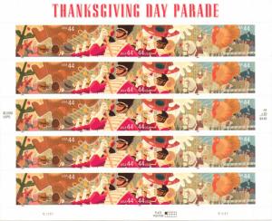 US 4417-20 - 44¢ Thanksgiving Day Parade Unused