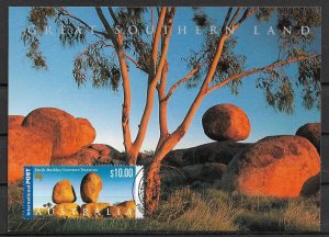 20001 Australia #1845 Tourist Attractions: Devils Marbles maxi card