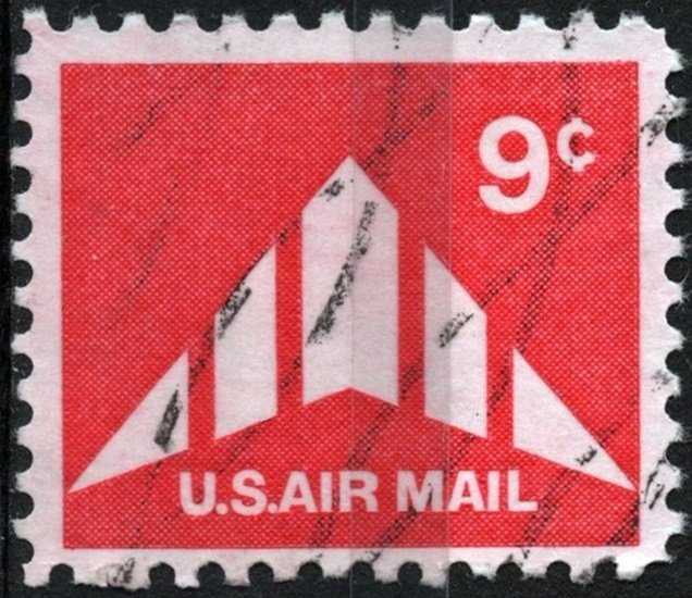 SC#C77 9¢ Delta Wing Single (1971) Used