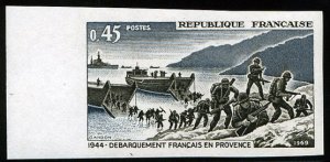 France, 1950-Present #1252 (YT 1605) Cat€30, 1969 French Troops Landing in ...