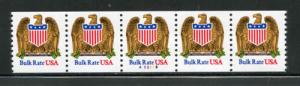 U.S. Scott #2602, Strip of 5, Plate #A22113, Cat. $2.00
