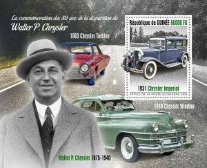 Guinea Cars Stamps 2020 MNH Walter P Chrysler Imperial Windsor Turbine 1v S/S