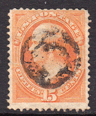 United States #163 used, fancy cancel