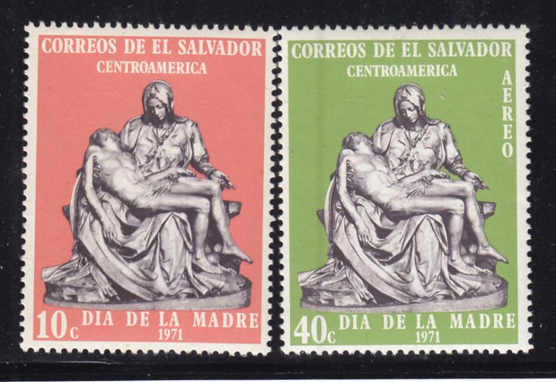 El Salvador #822 & C300 MNH      Michelangelo's Pieta