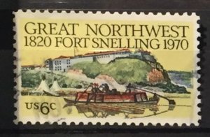 US #1409 Used F/VF - Great Northwest Fort Snelling 1820-1970