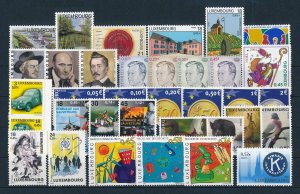 Luxembourg 2001 Complet An Ensemble MNH